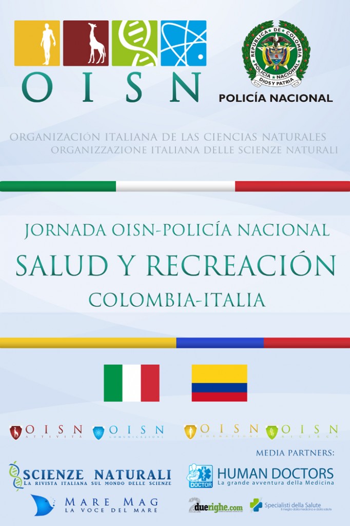 Locandina della I Giornata OISN-Polizia Nazionale Colombiana