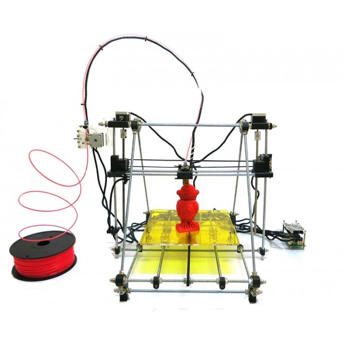 Una delle tante stampanti 3D Open Source della serie "RepRap": una Prusa Mendel. 